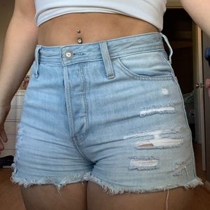 Hollister Light Wash Shorts